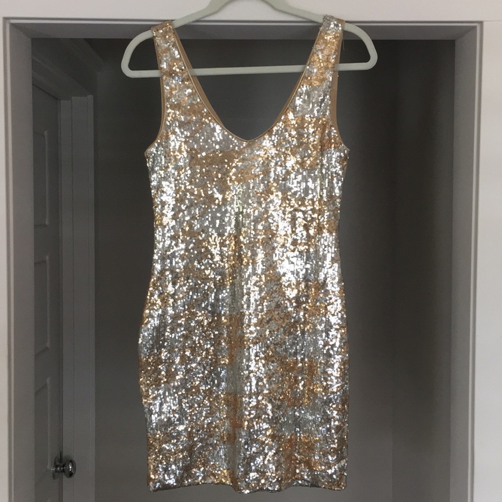 As U Wish Size Medium Sequin Dress